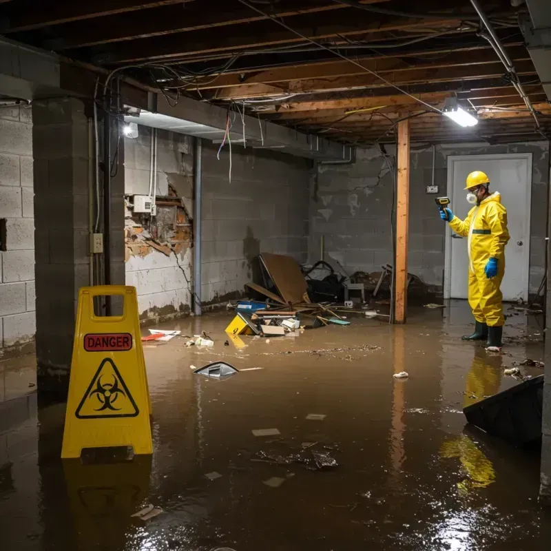 Flooded Basement Electrical Hazard in Dartmouth, MA Property